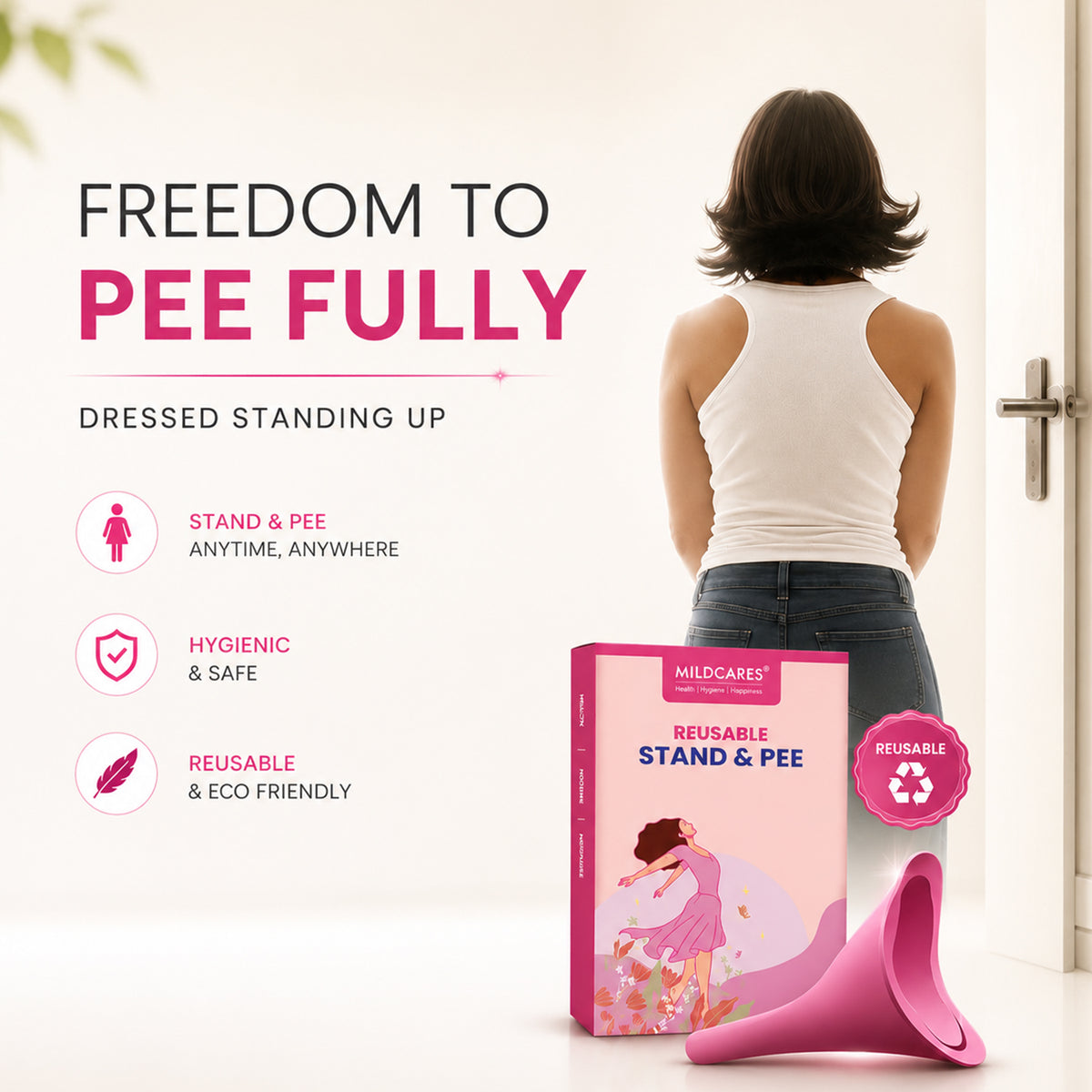 Reusable Stand and Pee Women’s Urinator (Pack of 2)