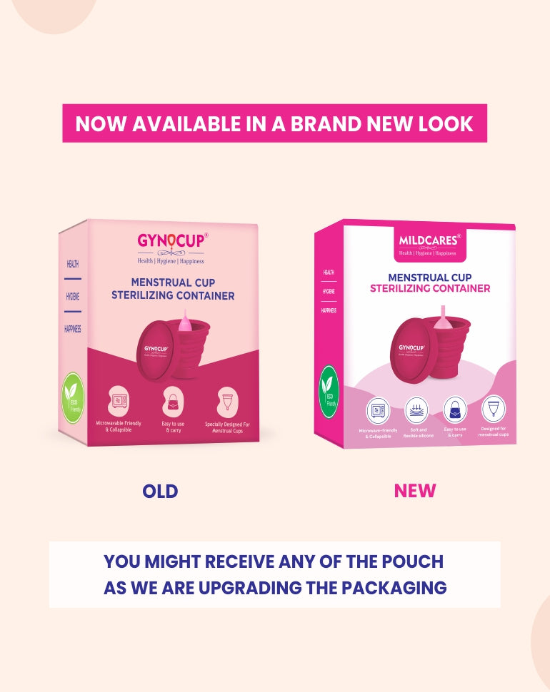 GynoCup Collapsible Menstrual Cup Sterilizer | Kills 99% Of Germs In 2 Minutes | Microwave Friendly