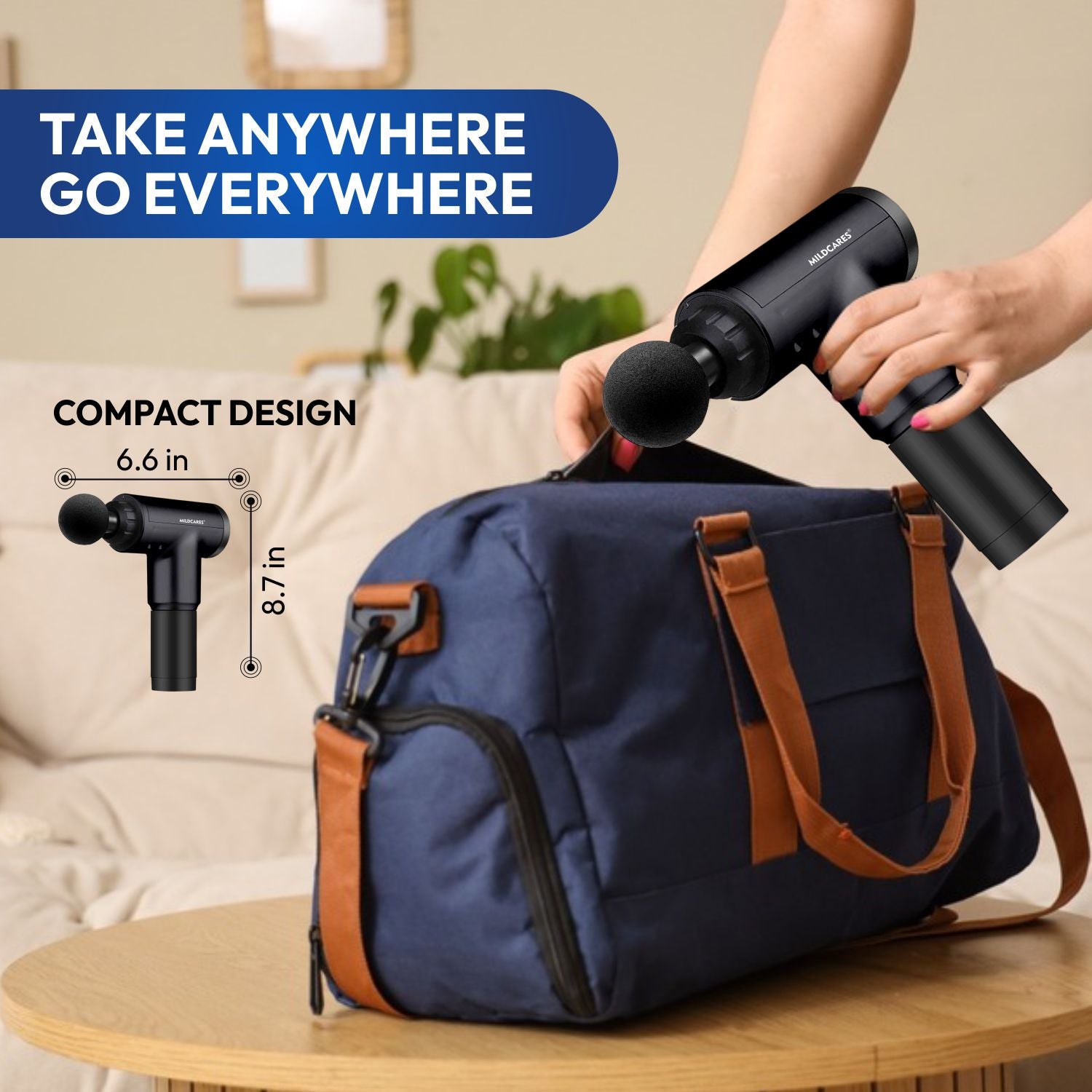 M1 Pro Electric Massage Gun for Pain Relief – 6 Speed