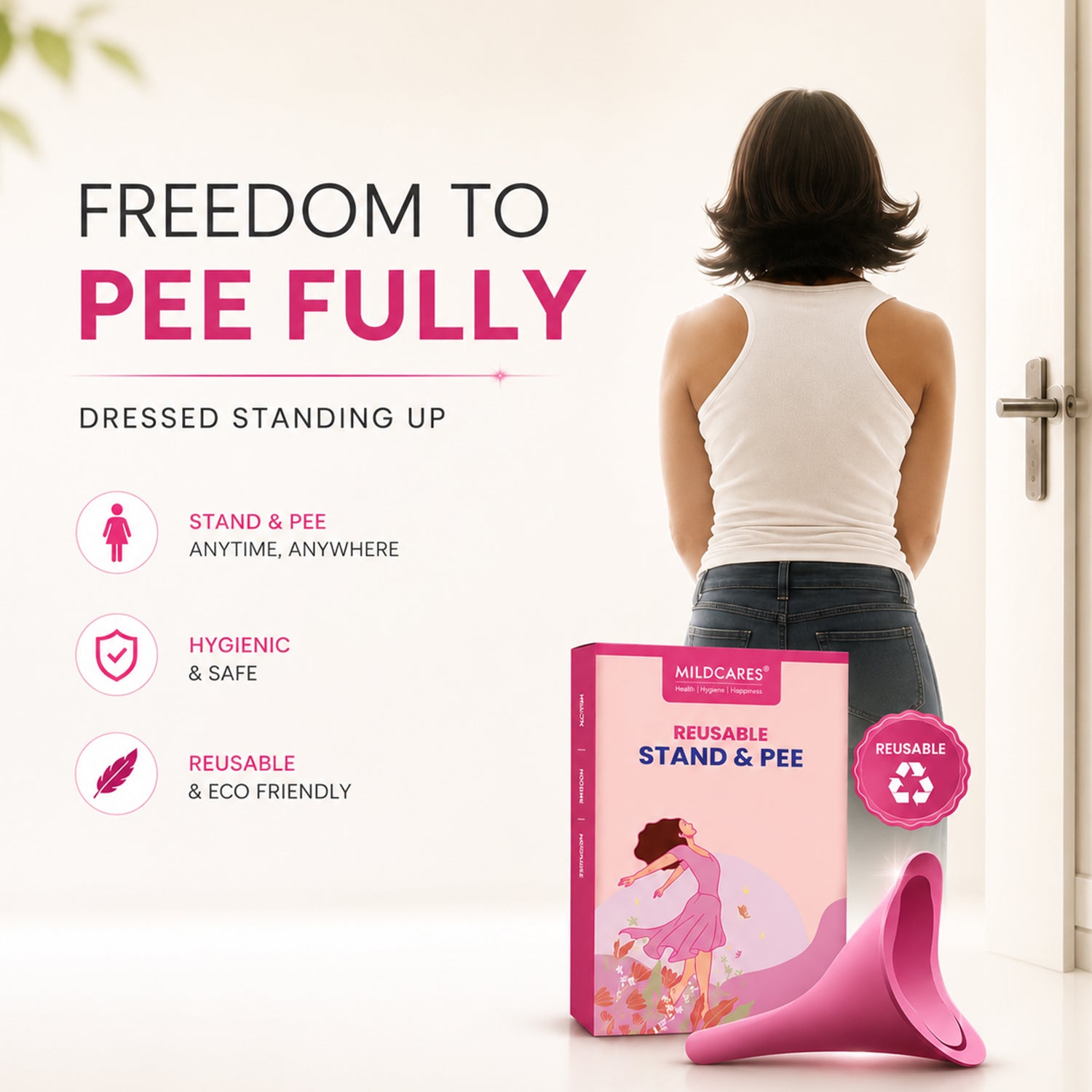 MildCare Reusable Stand and Pee Women’s Urinator