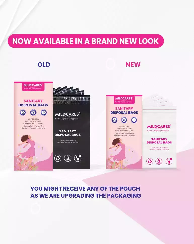 Sanitary Disposal Bags - 25 Bags for Disposal of Tampons, Condoms, Pantyliner, Sanitary Pad & Personal Hygiene Waste Sanitary Pad