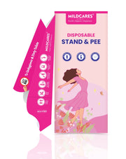 MildCares Disposable Stand & Pee Female Urination Device (Pack of 10)