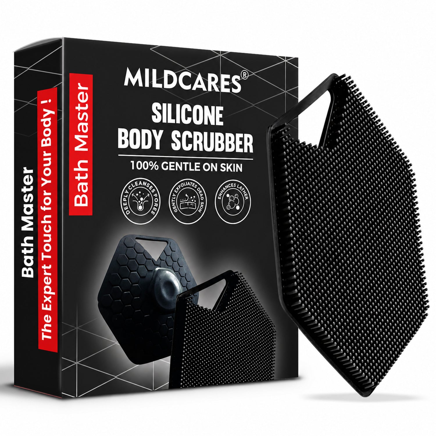 Soft Silicone Bath Brush for Men & Women