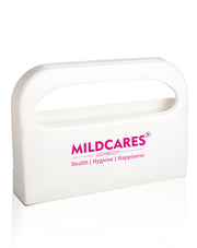 MildCares Wall-Mount Toilet Seat Cover Dispenser | Heavy-Duty Plastic Holder | Disposable Half-Fold Seat Liners | Portable & Lightweight | for Commercial, Residential Bathrooms & Public Toilets