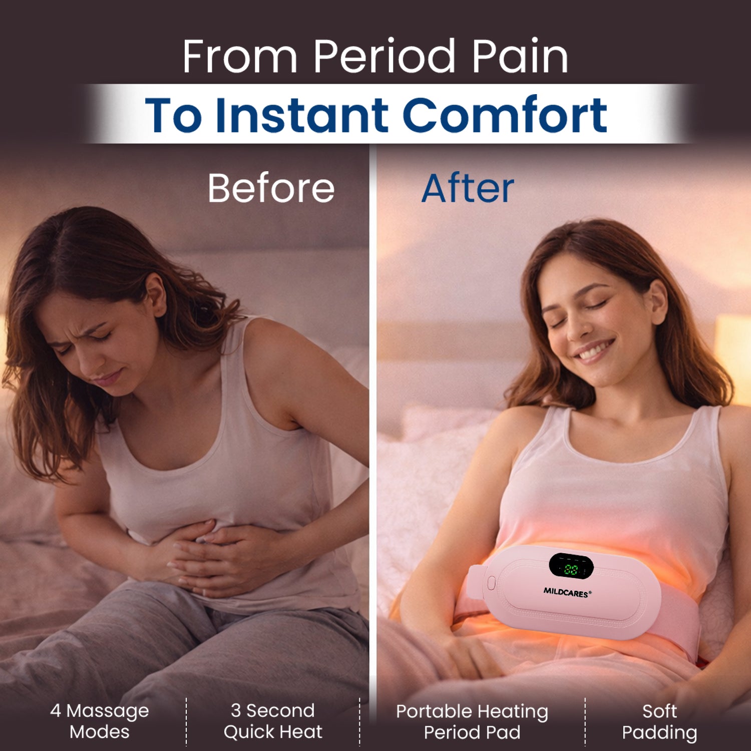 Electric Period Pain Relief Massager for Women