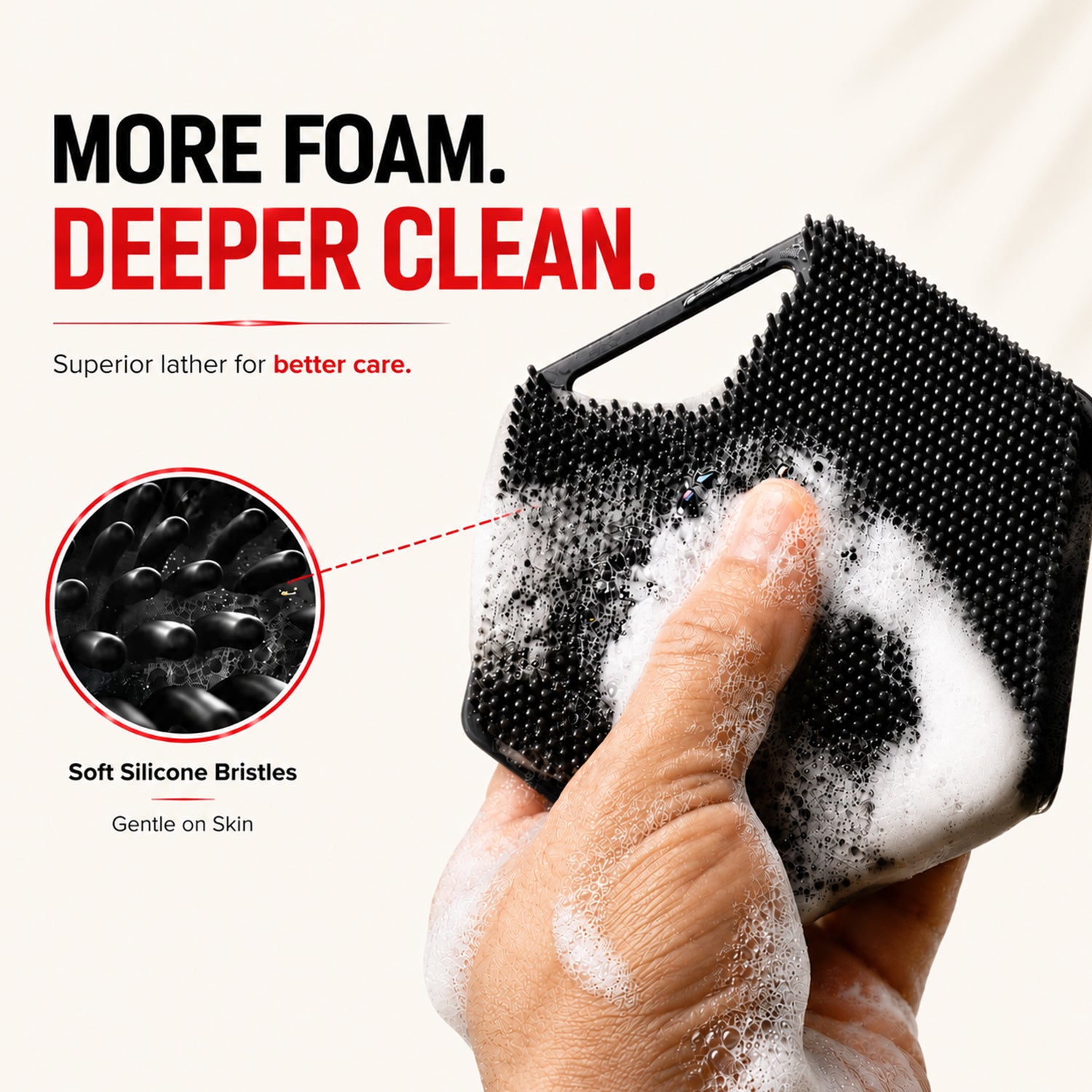 Soft Silicone Bath Brush for Men & Women