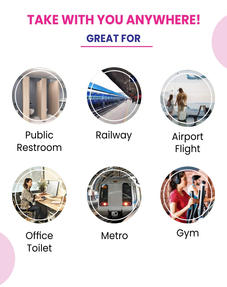 MildCares Wall-Mount Toilet Seat Cover Dispenser | Heavy-Duty Plastic Holder | Disposable Half-Fold Seat Liners | Portable & Lightweight | for Commercial, Residential Bathrooms & Public Toilets