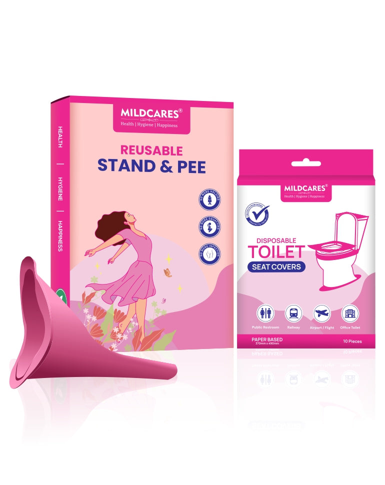 Reusable Stand Pee + Toilet Seat Cover