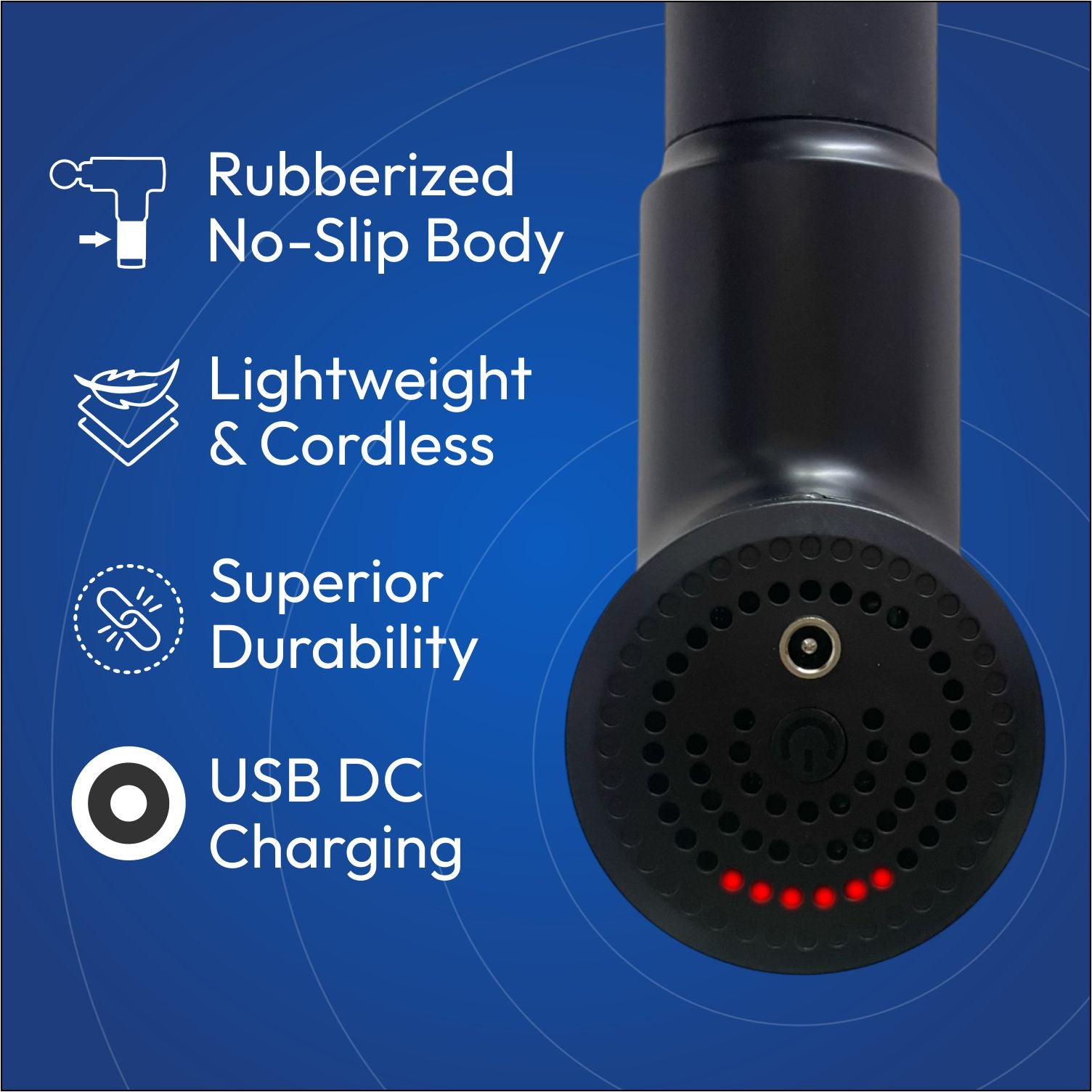 M1 Pro Electric Massage Gun for Pain Relief – 6 Speed