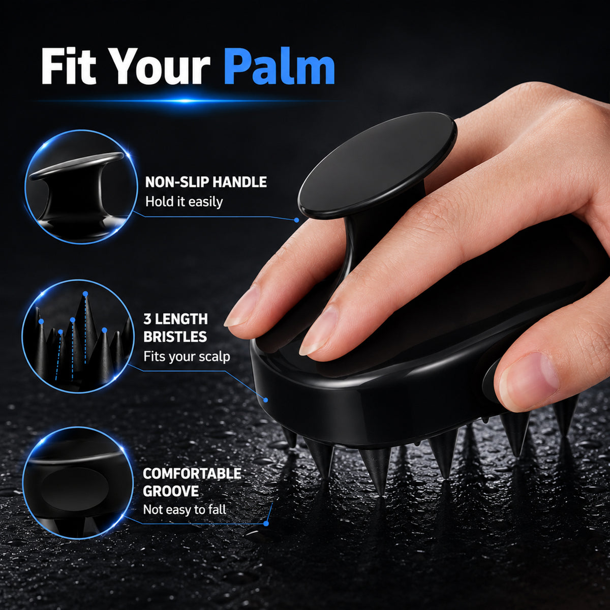 Mouse Scalp Massager Brush for Deep Cleaning & Relaxation