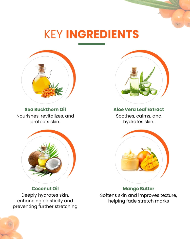 MildCares Stretch Marks Roll-On – Smooth, Nourish, and Revitalize Your Skin - 40ml