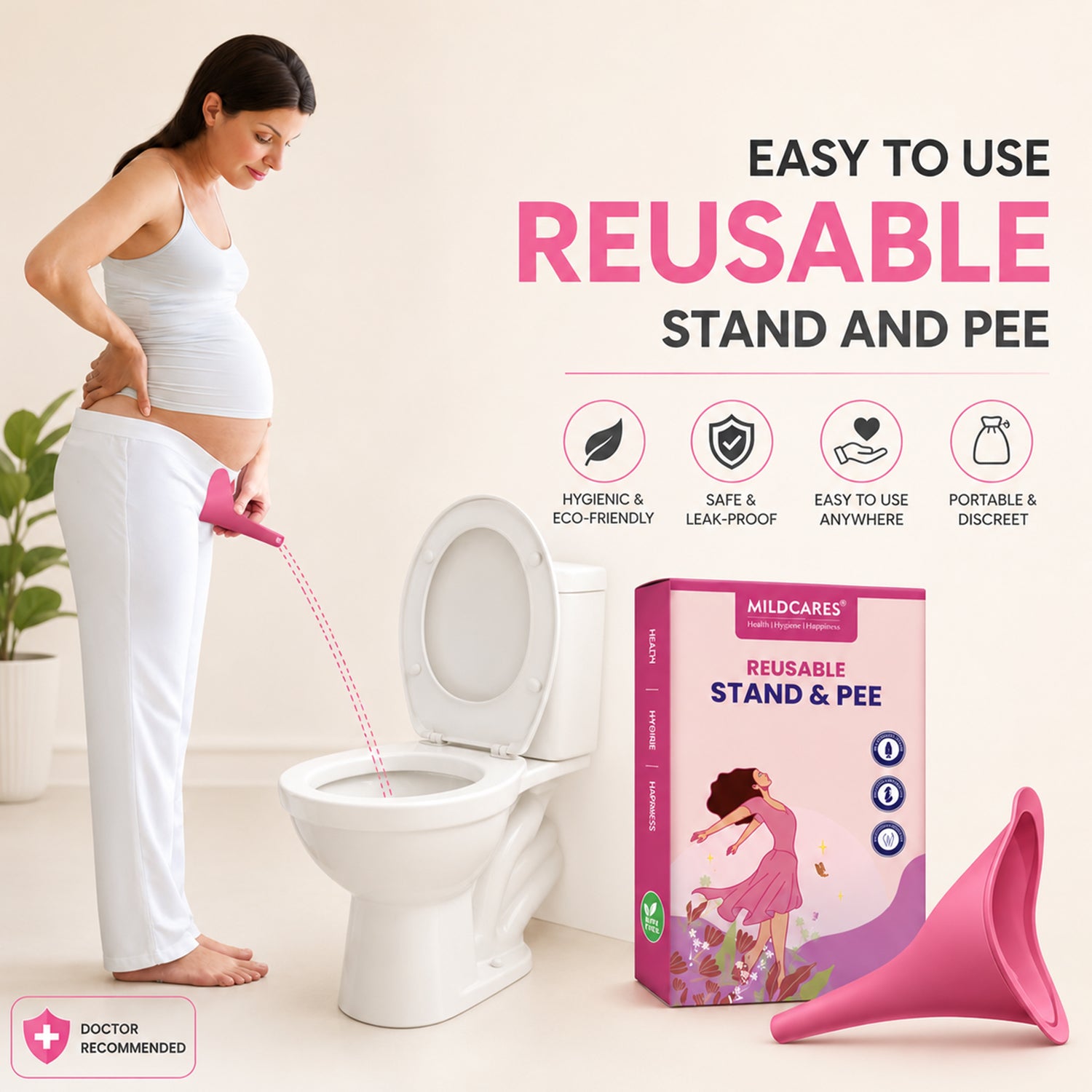 MildCare Reusable Stand and Pee Women’s Urinator