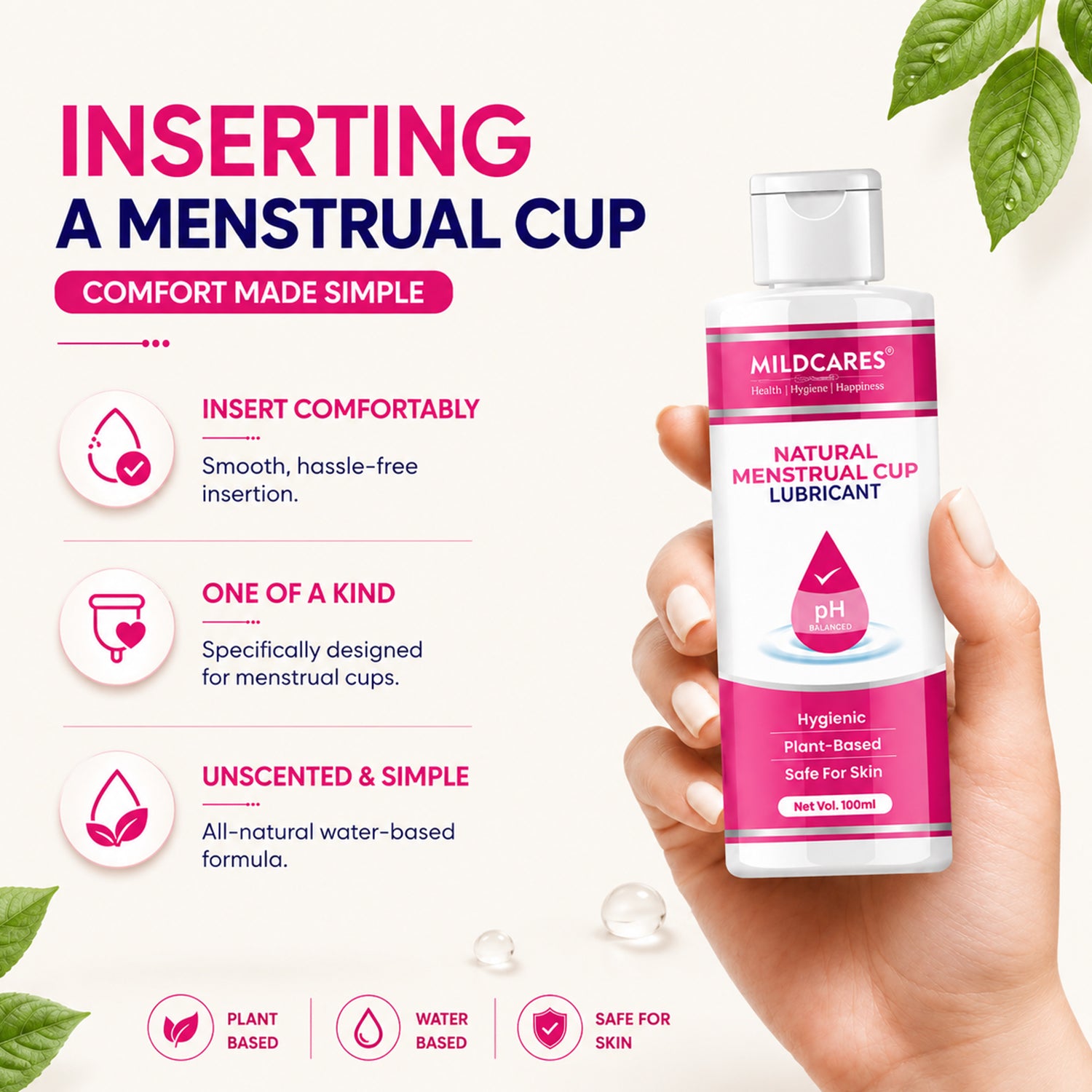 GynoCup Menstrual Cup Lubricant Water Based