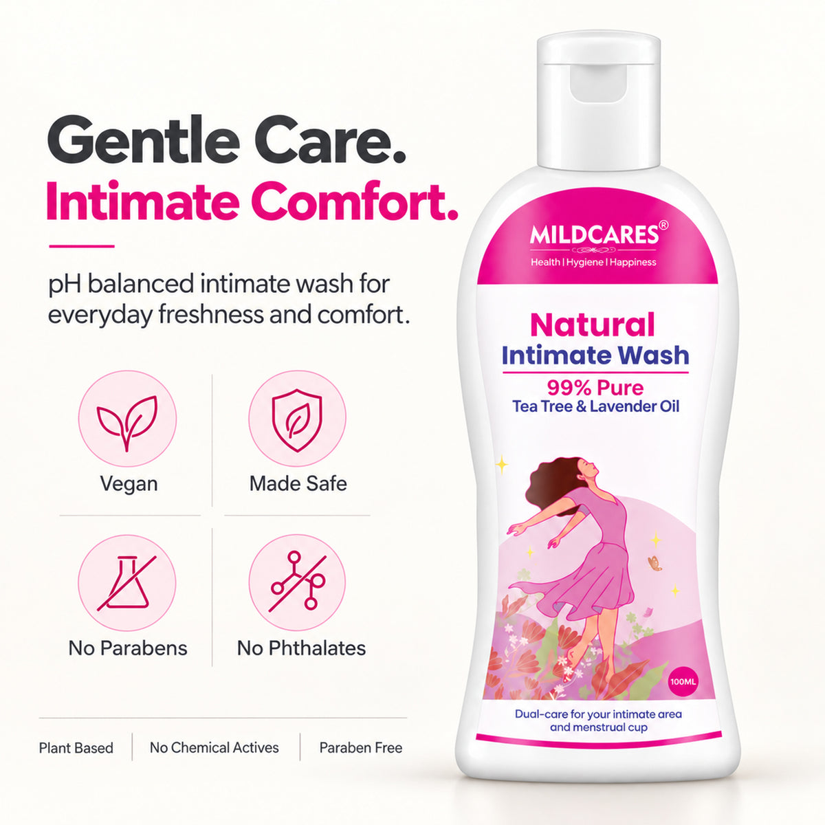 MildCares Natural Intimate Wash : Keep Your Intimate Area Healthy And Fresh (Women)