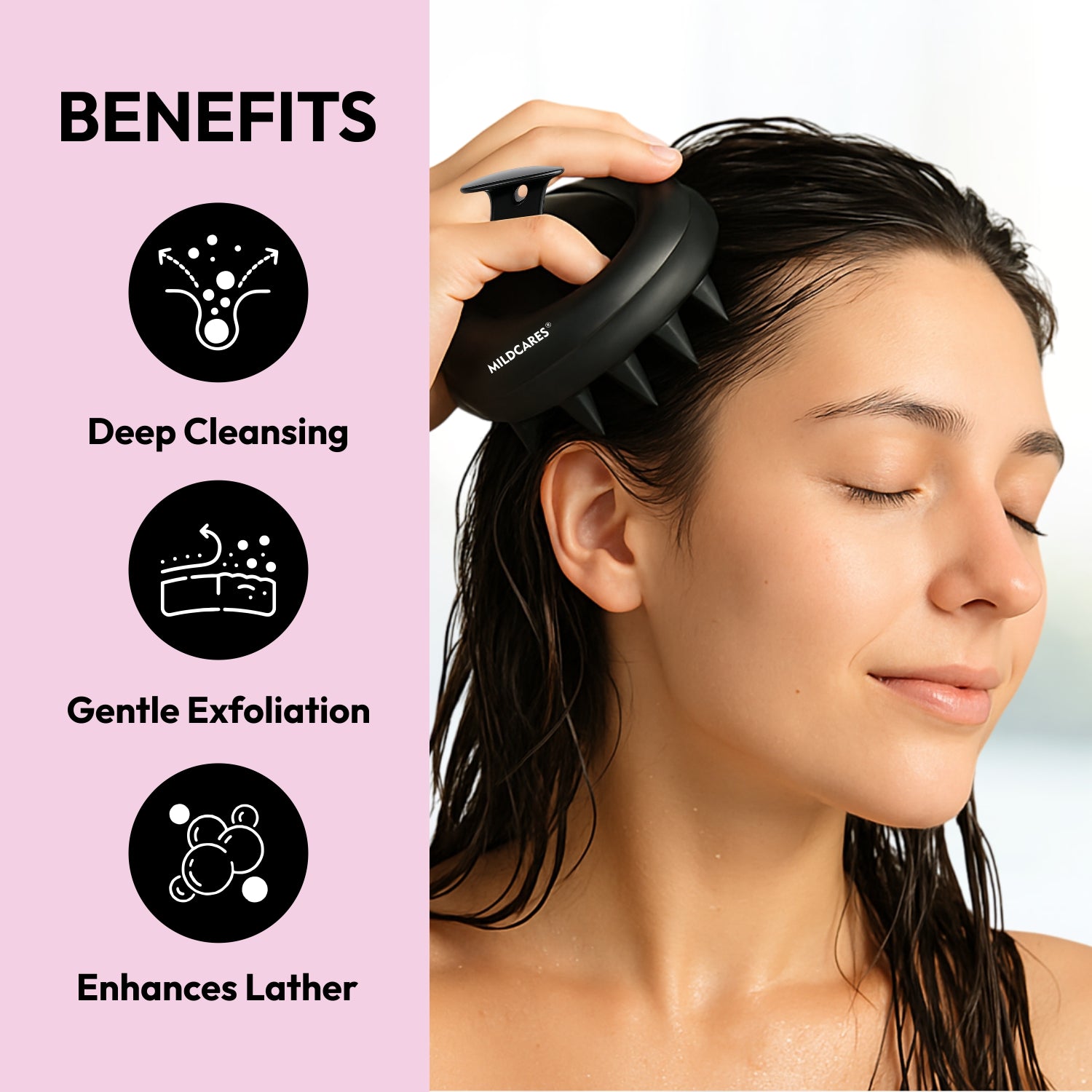 Scalp Massager Brush for Hair Growth & Dandruff Control