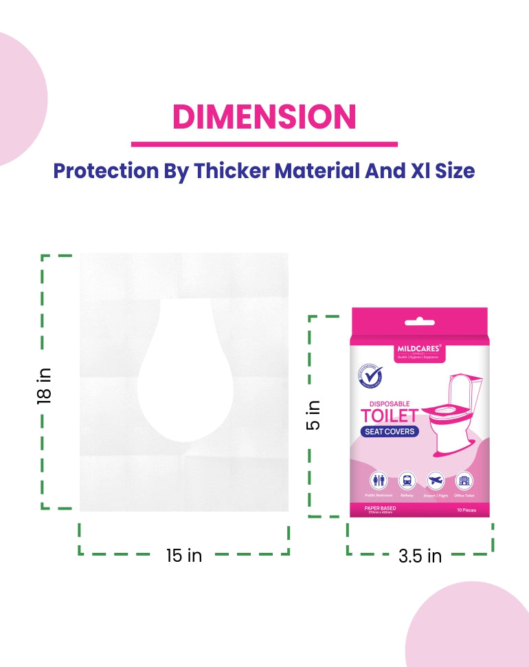 Disposable Toilet Seat Covers – 10 Units