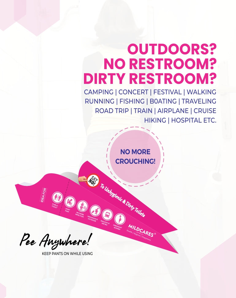 MildCares Disposable Stand & Pee Female Urination Device (Pack of 10)