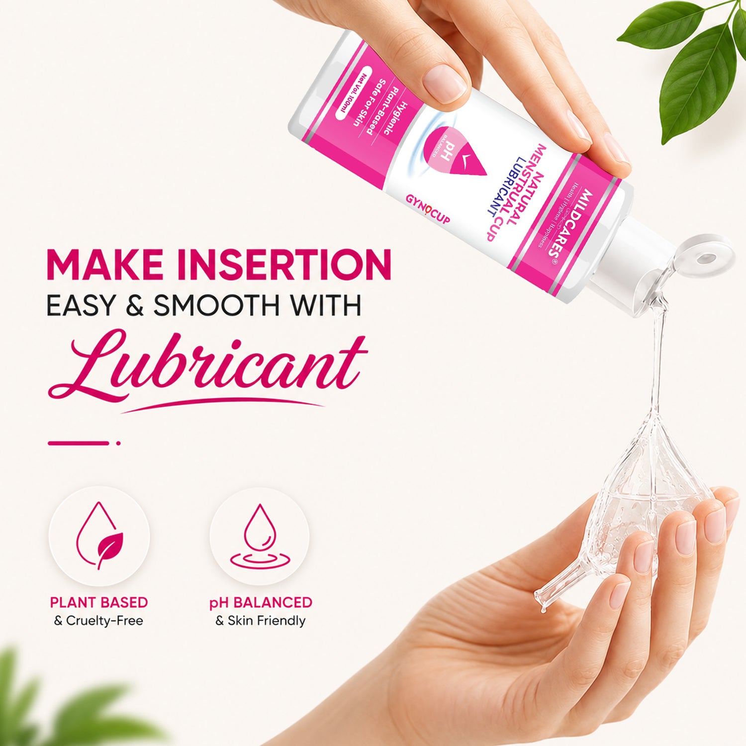 GynoCup Menstrual Cup Lubricant Water Based