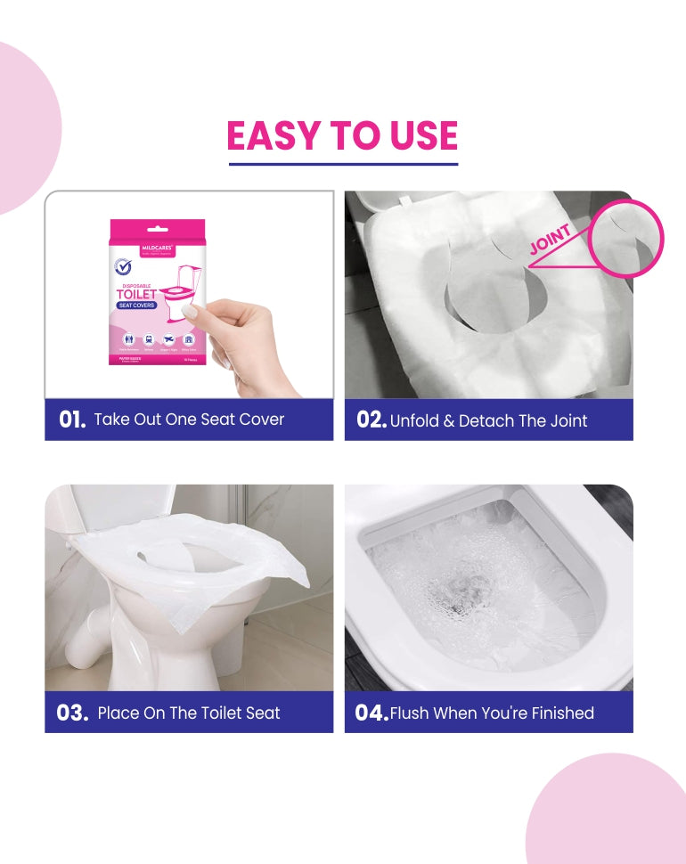 Disposable Toilet Seat Covers – 10 Units