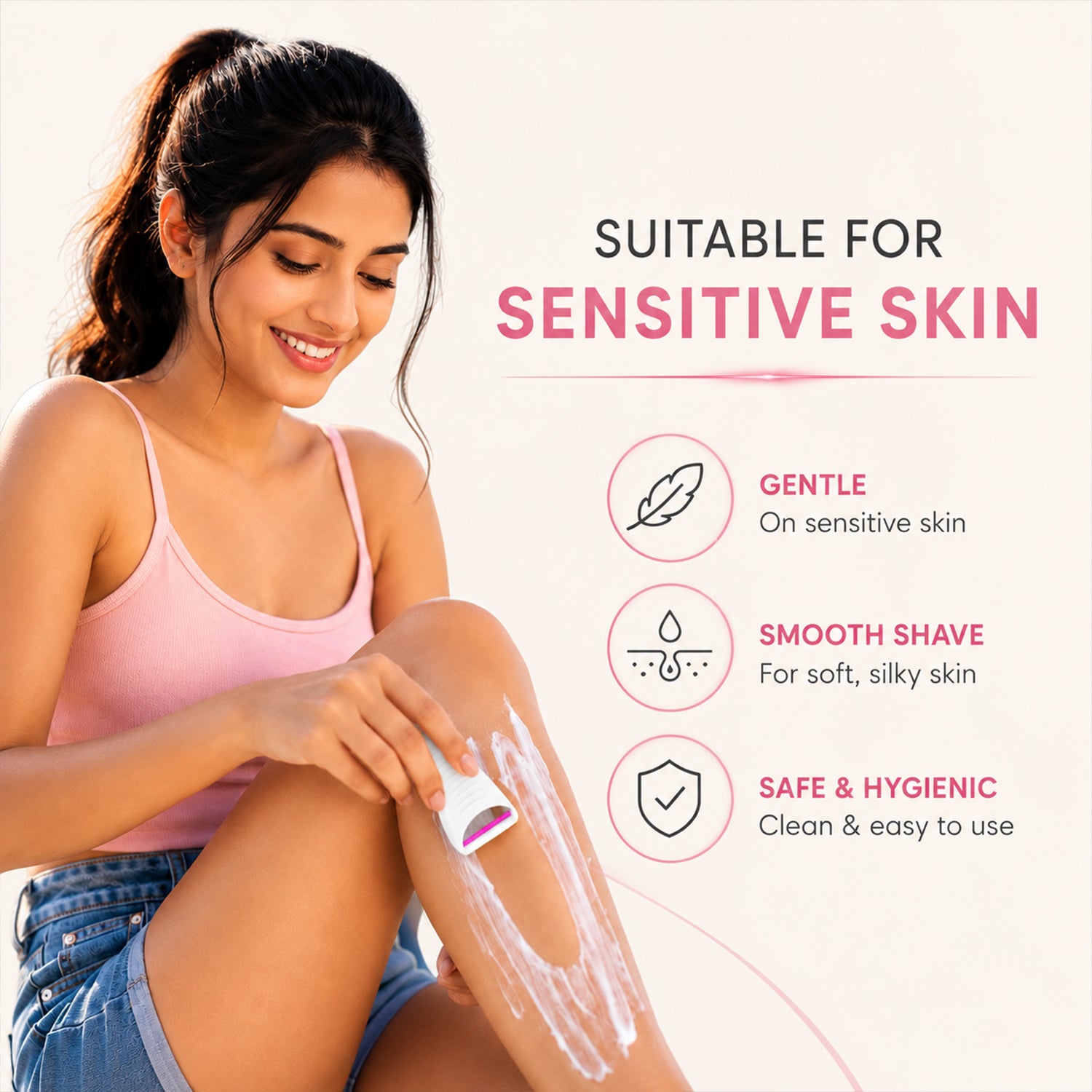 MildCares Glossy Body Razor For Men & Women
