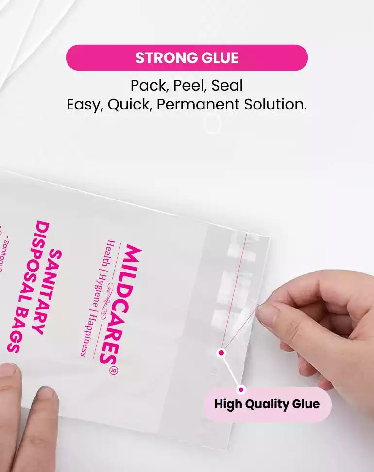 Sanitary Disposal Bags - 25 Bags for Disposal of Tampons, Condoms, Pantyliner, Sanitary Pad & Personal Hygiene Waste Sanitary Pad