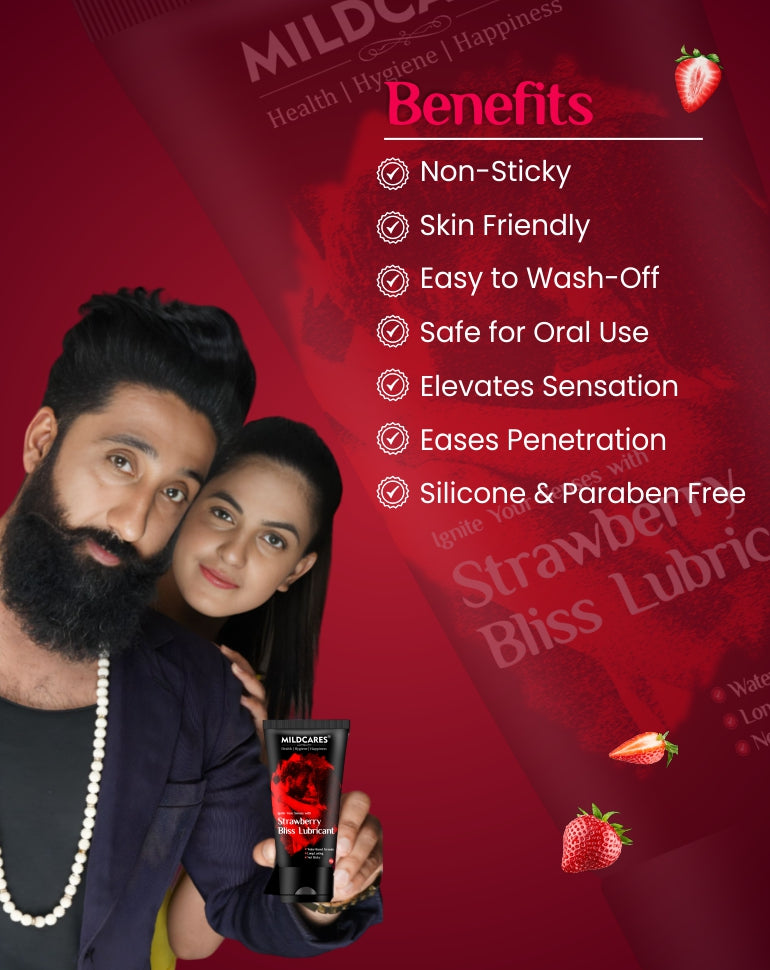 Strawberry Bliss Lubricant | Water Based Formula | Non-Sticky