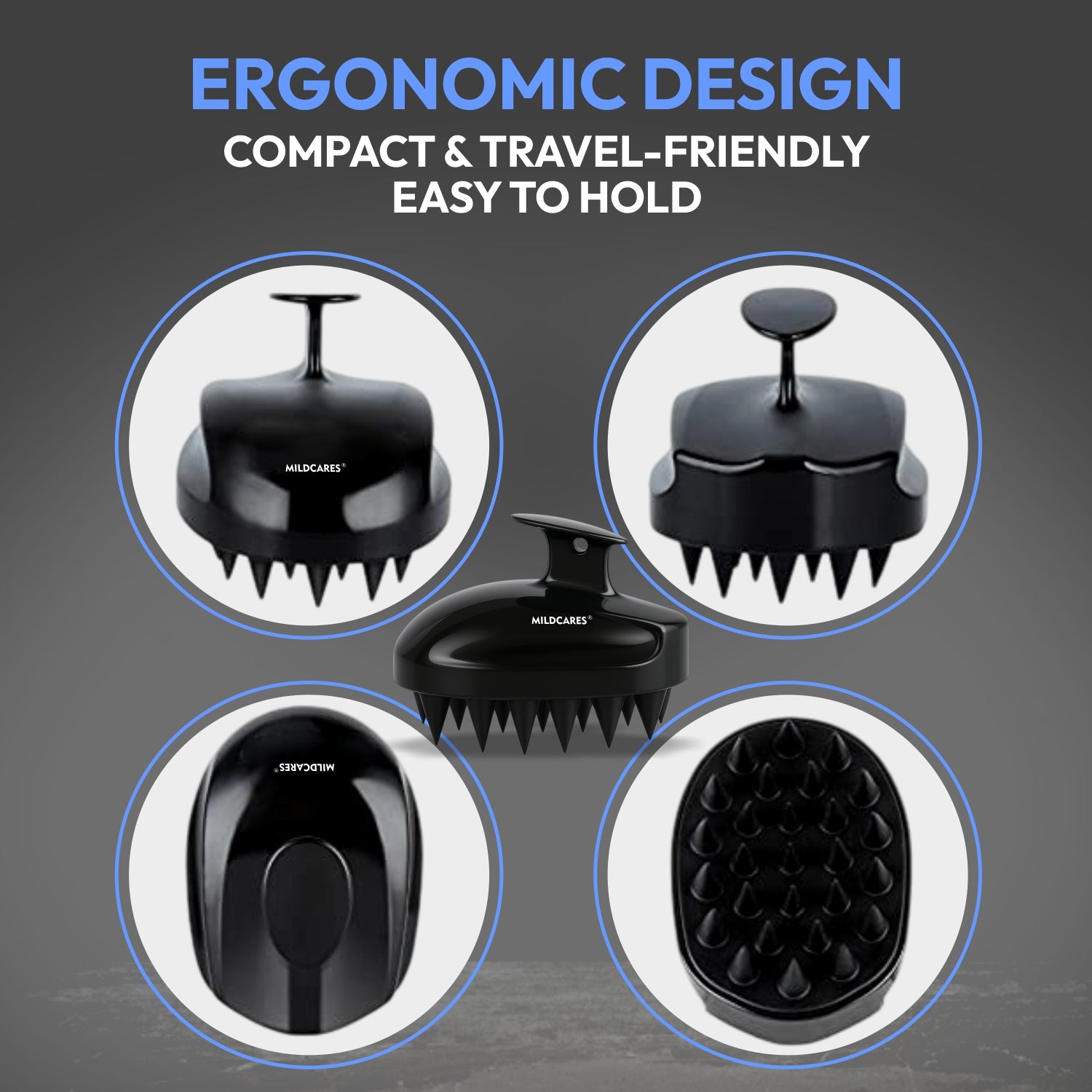 Mouse Scalp Massager Brush for Deep Cleaning & Relaxation