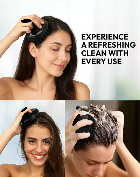 MildCares Hair Scalp Massager Brush For Hair Growth Shampoo Scrub Hair Massager Soft Silicone Head Massager Scalp Scrubber Exfoliator,Anti-Dandruff Hair Scalp Massager Brush