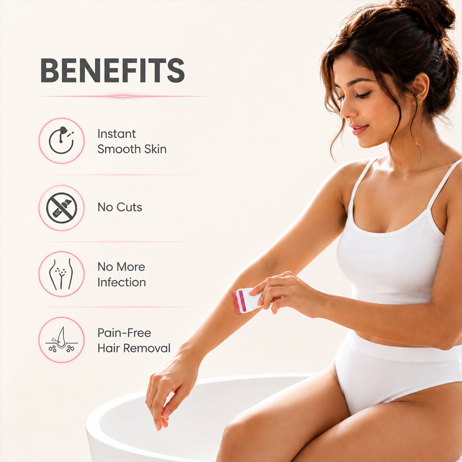 MildCares Glossy Body Razor For Men & Women