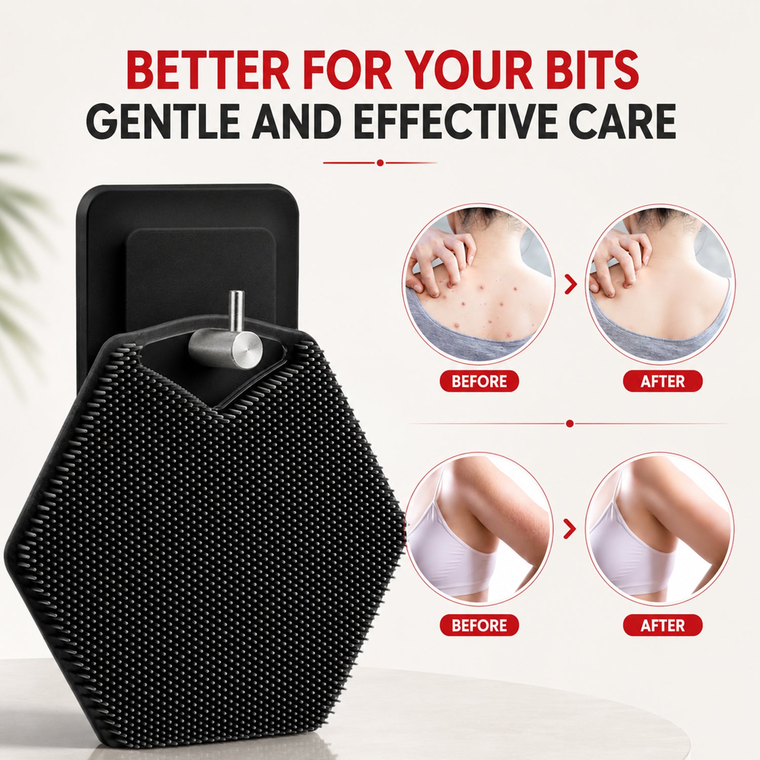 Soft Silicone Bath Brush for Men & Women