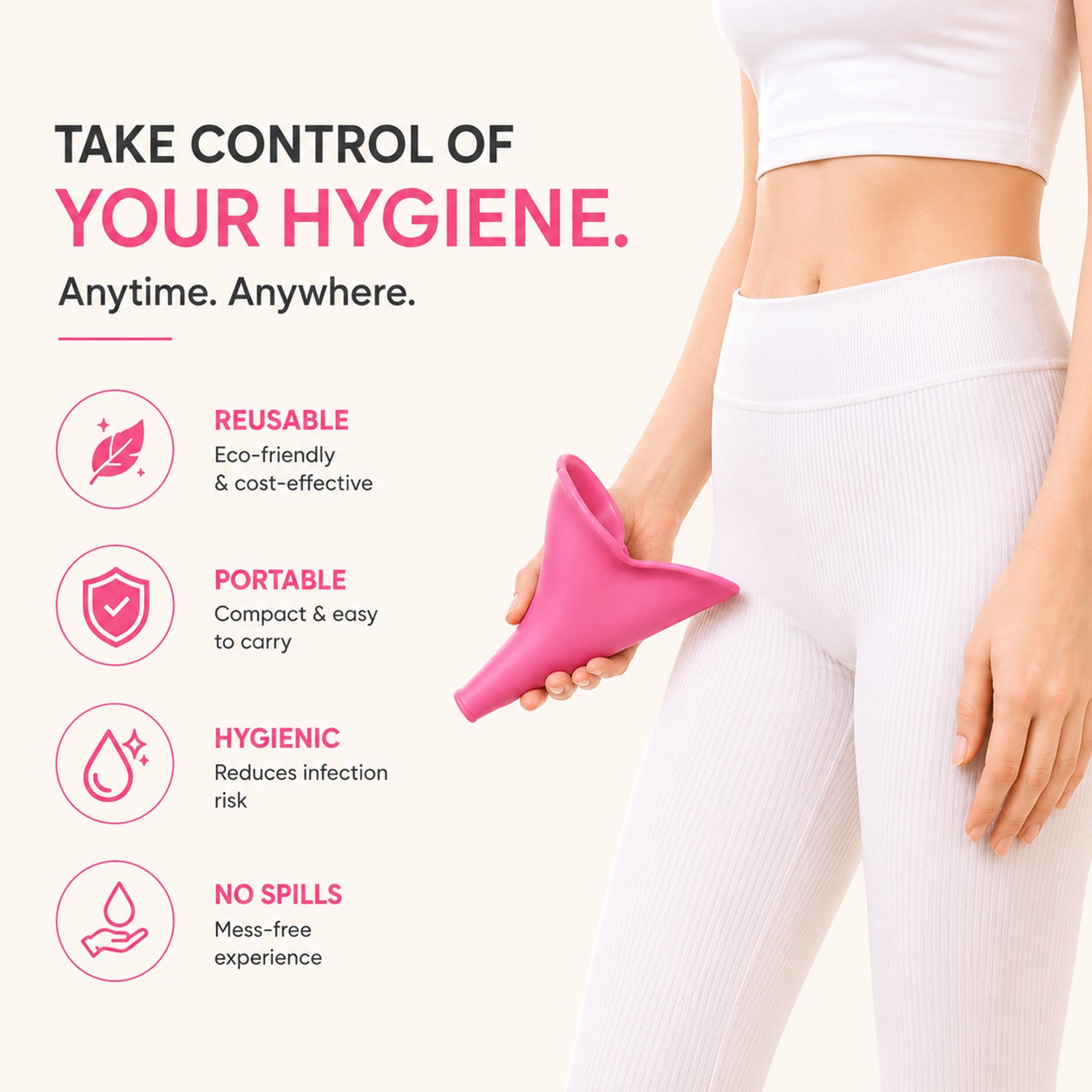 MildCare Reusable Stand and Pee Women’s Urinator