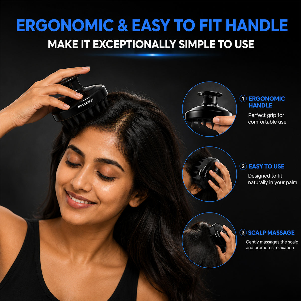 Mouse Scalp Massager Brush for Deep Cleaning & Relaxation