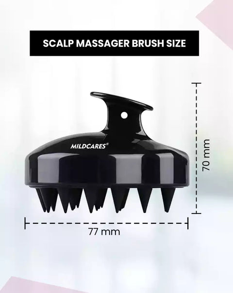 MildCares Hair Scalp Massager Brush For Hair Growth Shampoo Scrub Hair Massager Soft Silicone Head Massager Scalp Scrubber Exfoliator,Anti-Dandruff Hair Scalp Massager Brush