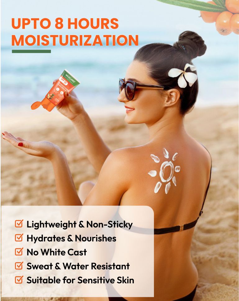 Mildcares SPF 50 PA+++ Sunscreen – Advanced Sun Protection for Every Day 80g