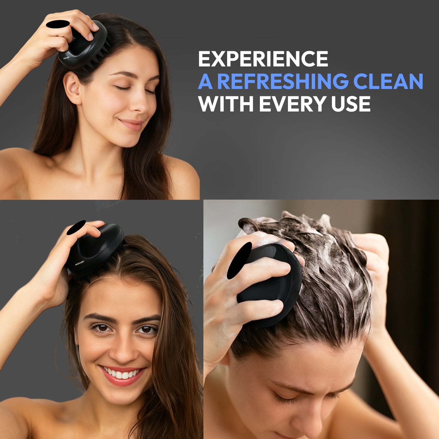 Mouse Scalp Massager Brush for Deep Cleaning & Relaxation