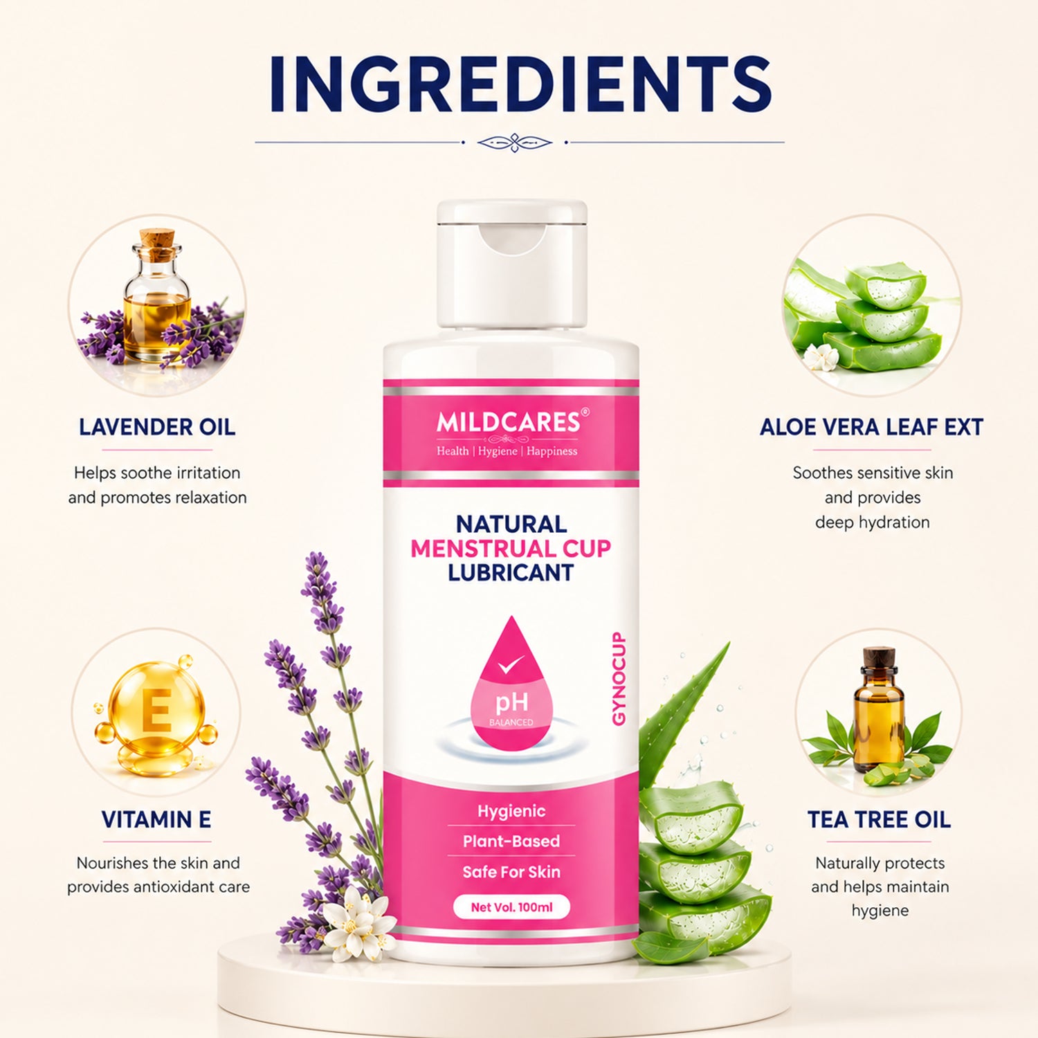 GynoCup Menstrual Cup Lubricant Water Based