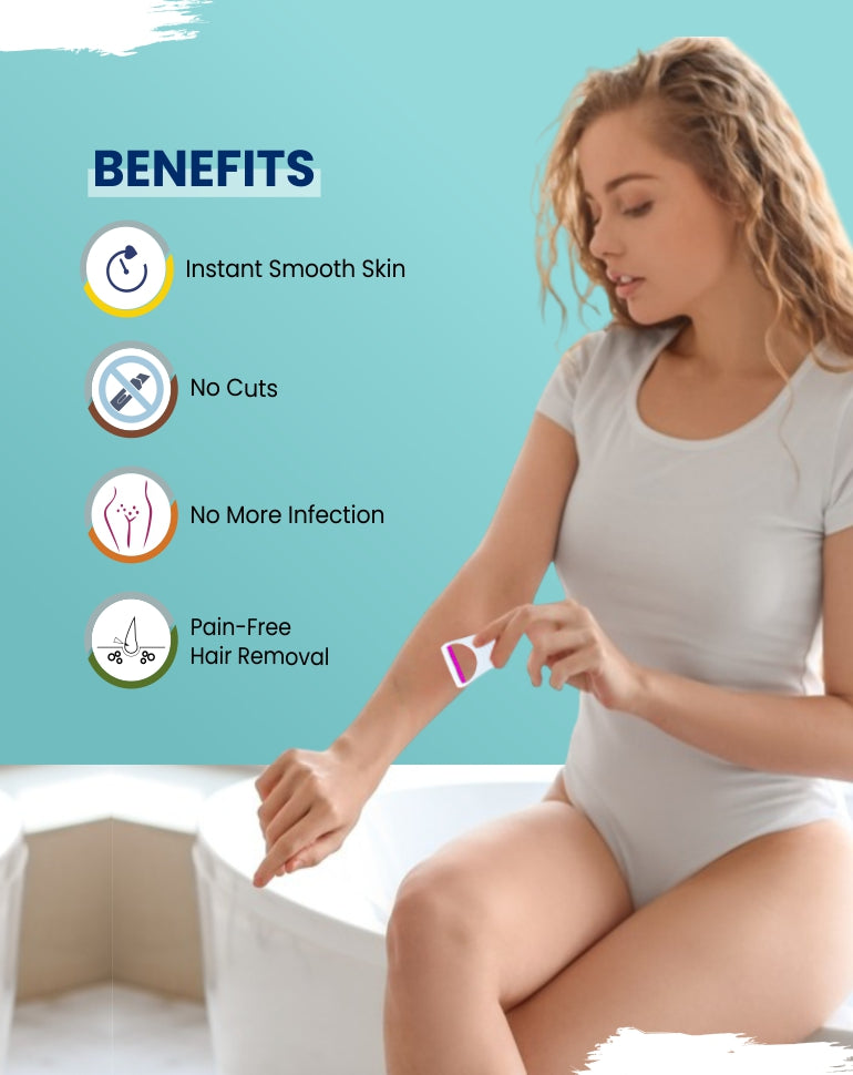 MildCares Glossy Body Razor For Men & Women