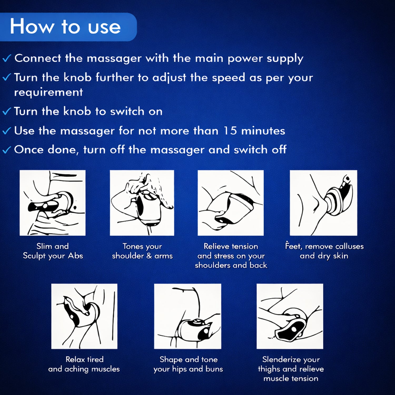 RX Pro Handheld Physiotherapy Massager – Pain Relief