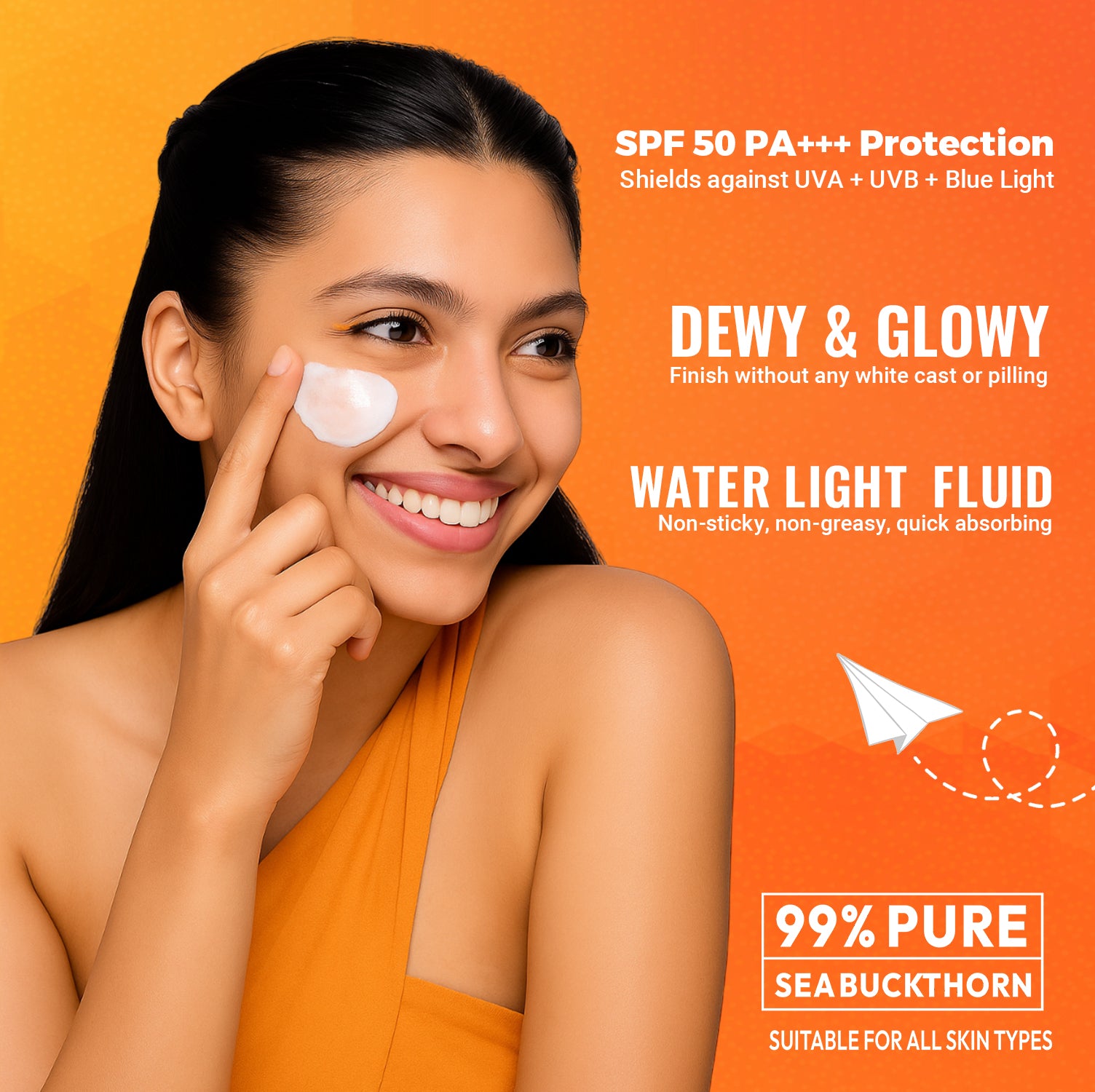 Mildcares SPF 50 PA+++ Sunscreen – Advanced Sun Protection for Every Day 80g