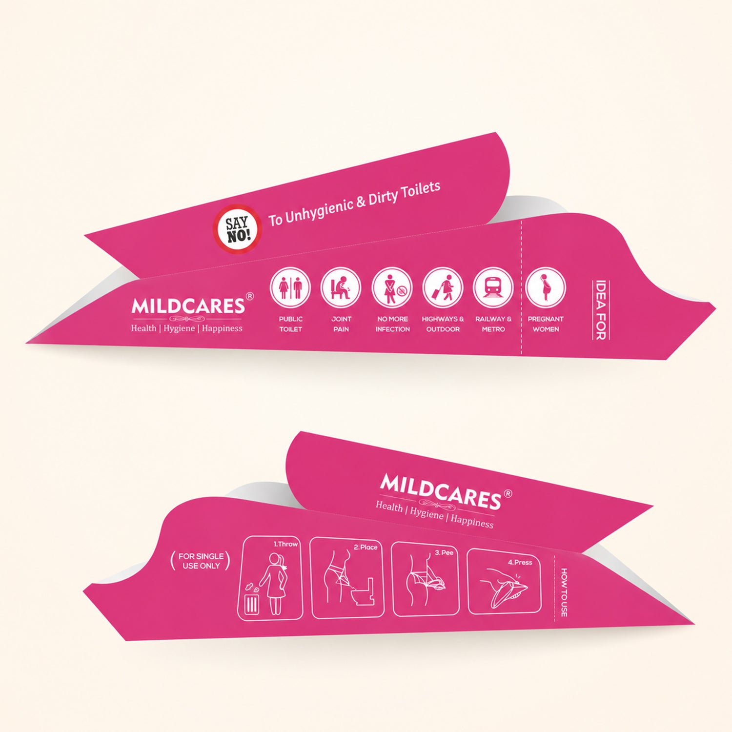 MildCares Disposable Stand & Pee Female Urination Device (Pack of 10)