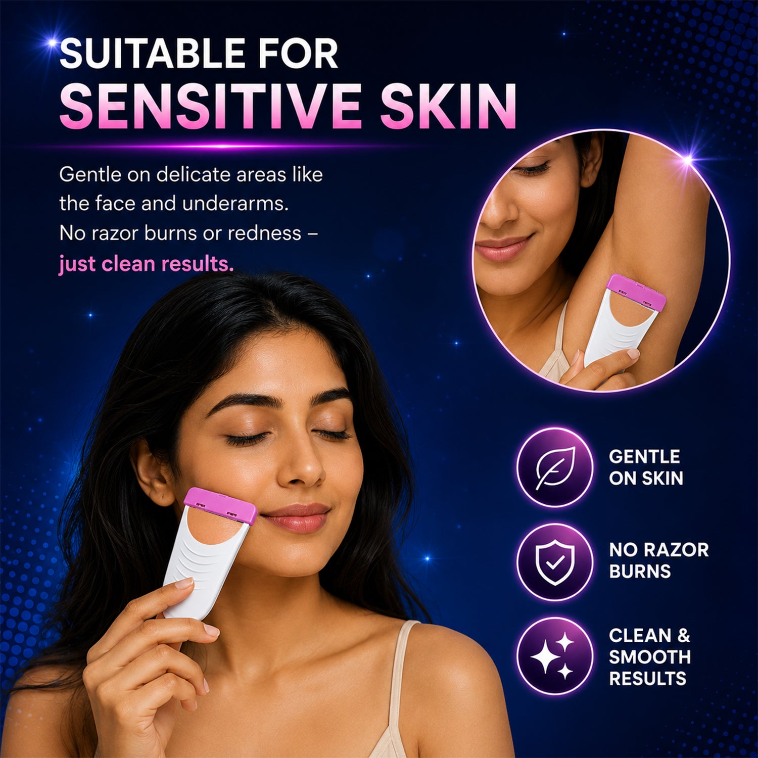 MildCares Glossy Body Razor For Men & Women