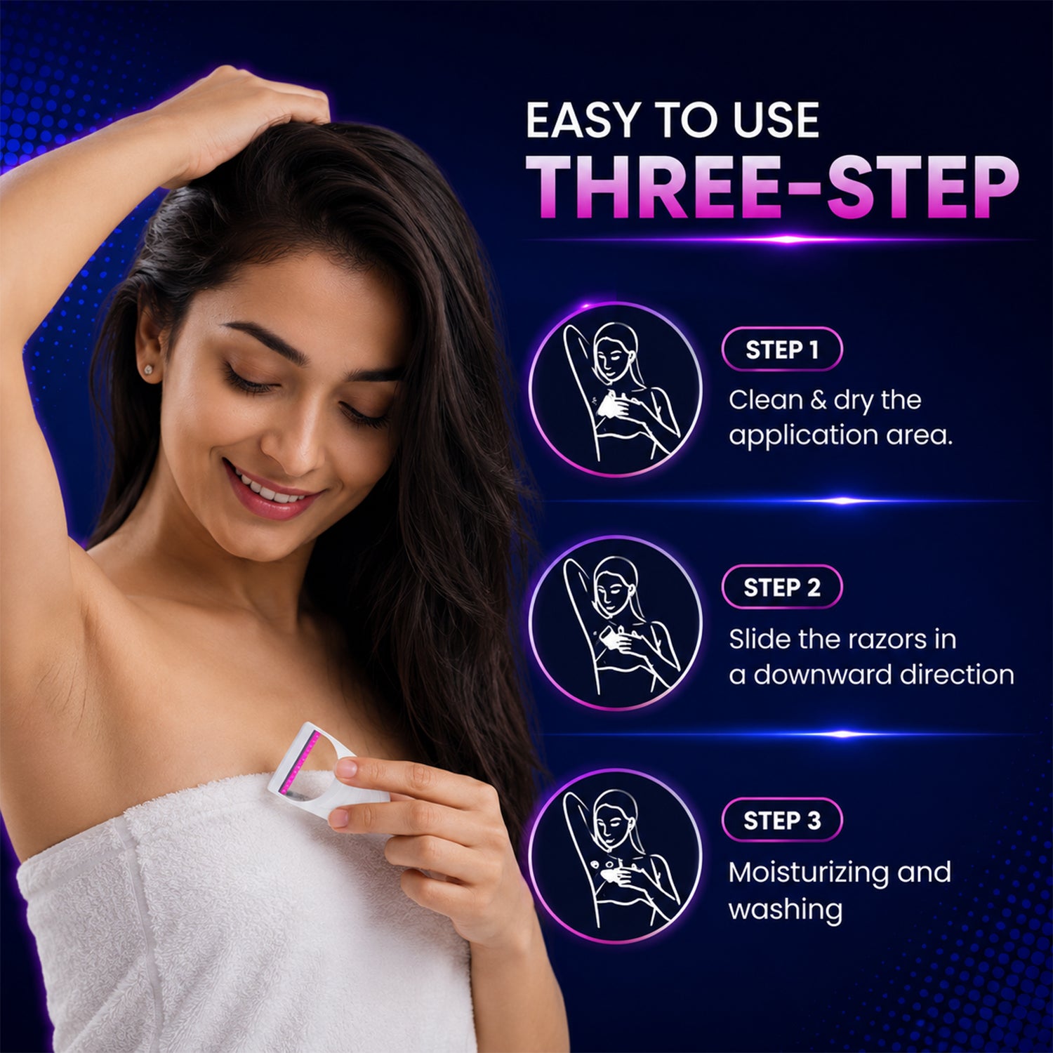 MildCares Glossy Body Razor For Men & Women