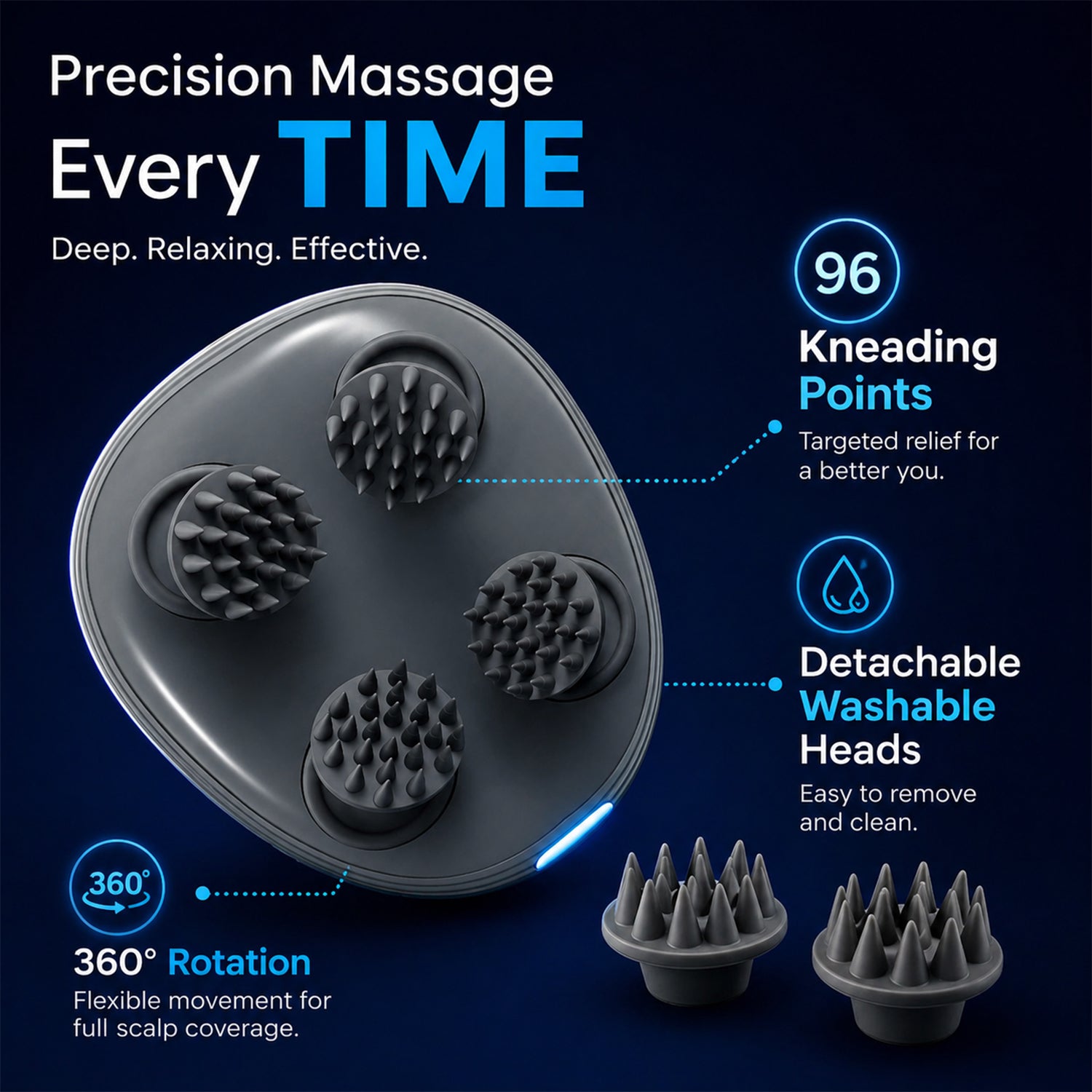 S1 Pro Smart Electric Head Massager –  Portable & Rechargeable