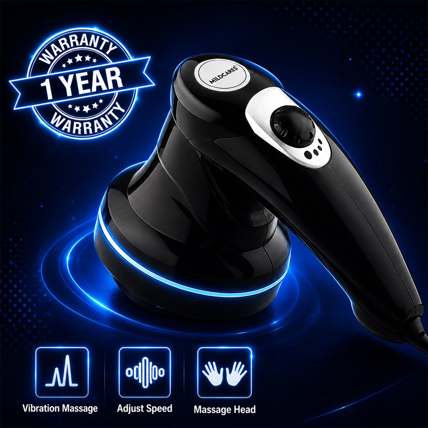 MildCares RX Pro Handheld Physiotherapy Massager – Pain Relief
