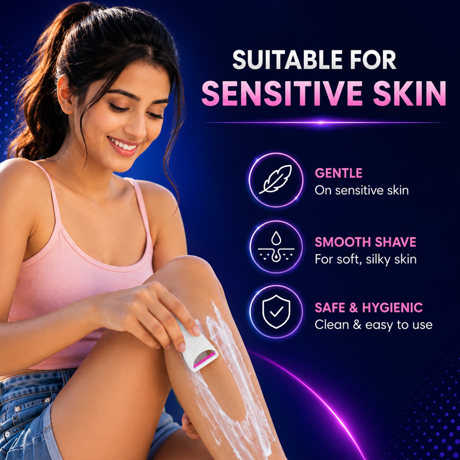 MildCares Glossy Body Razor For Men & Women