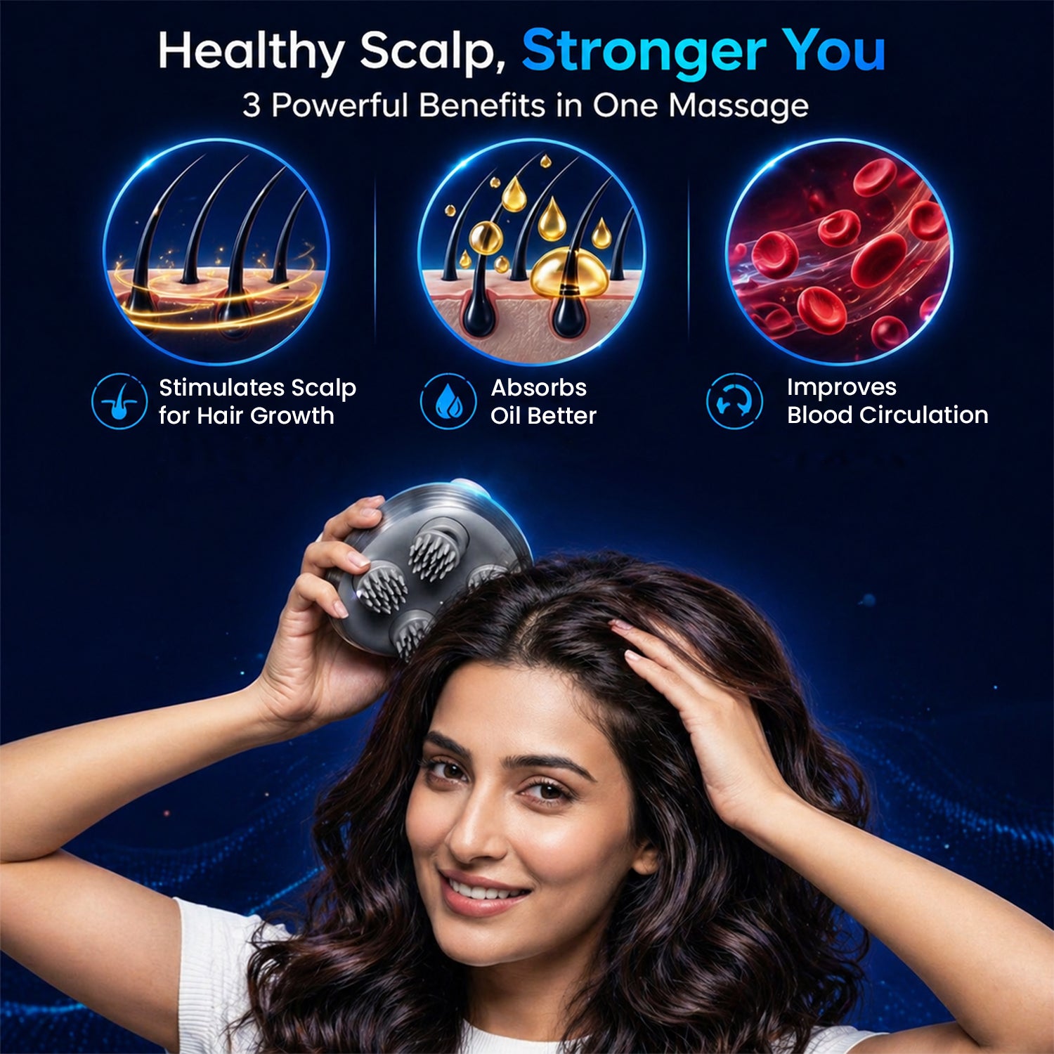 S1 Pro Smart Electric Head Massager –  Portable & Rechargeable