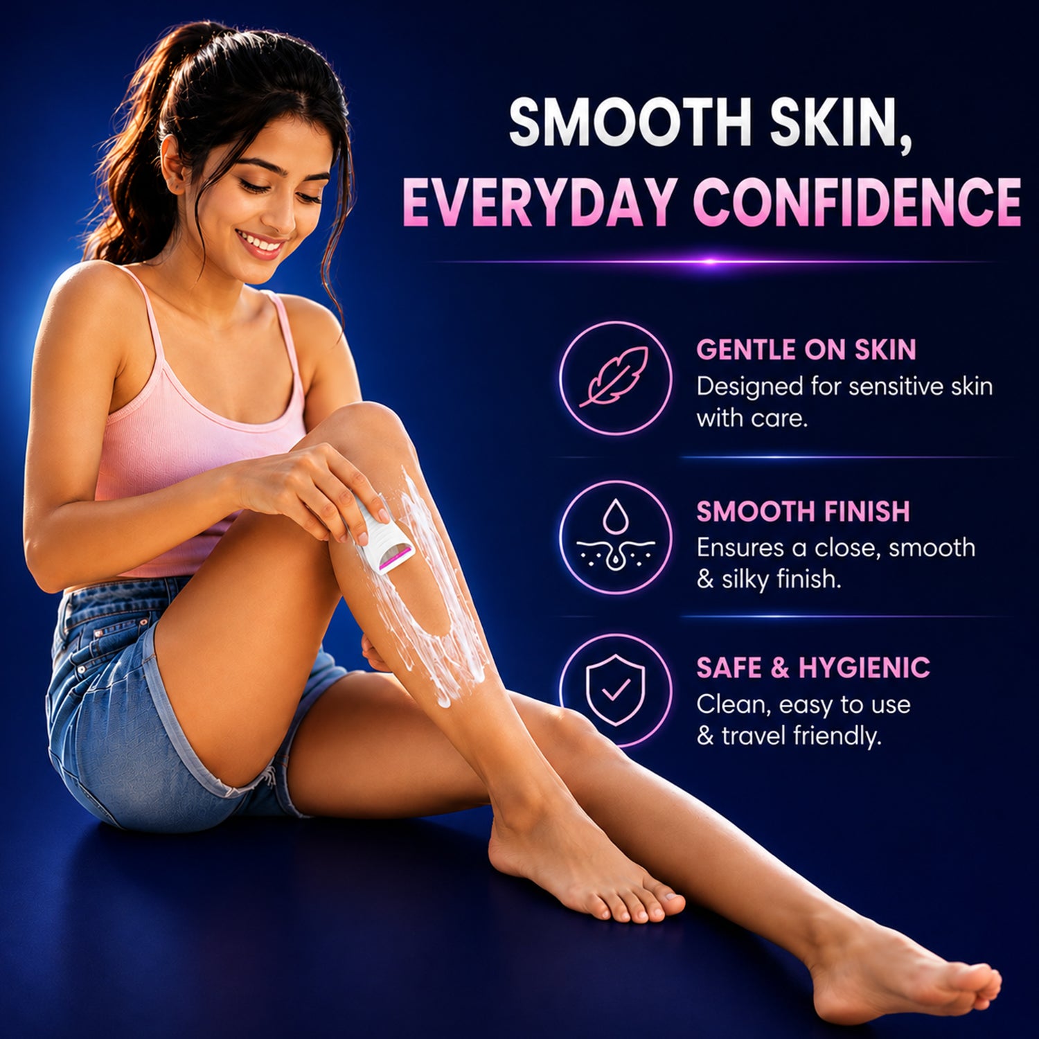 MildCares Glossy Body Razor For Men & Women