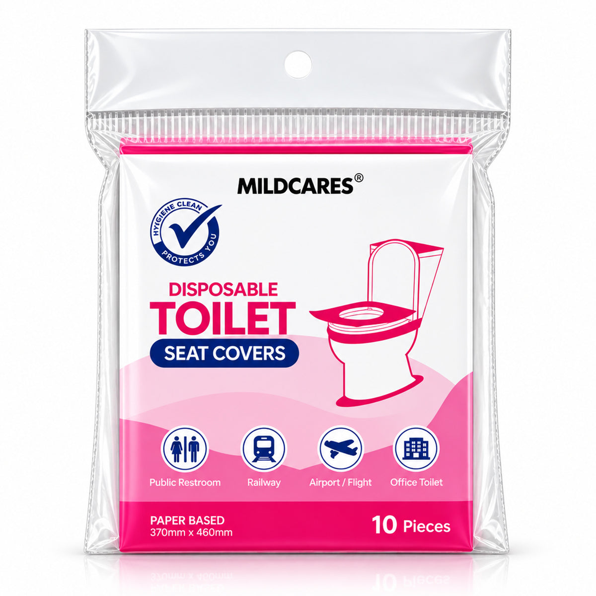 Disposable Toilet Seat Covers – 10 Units
