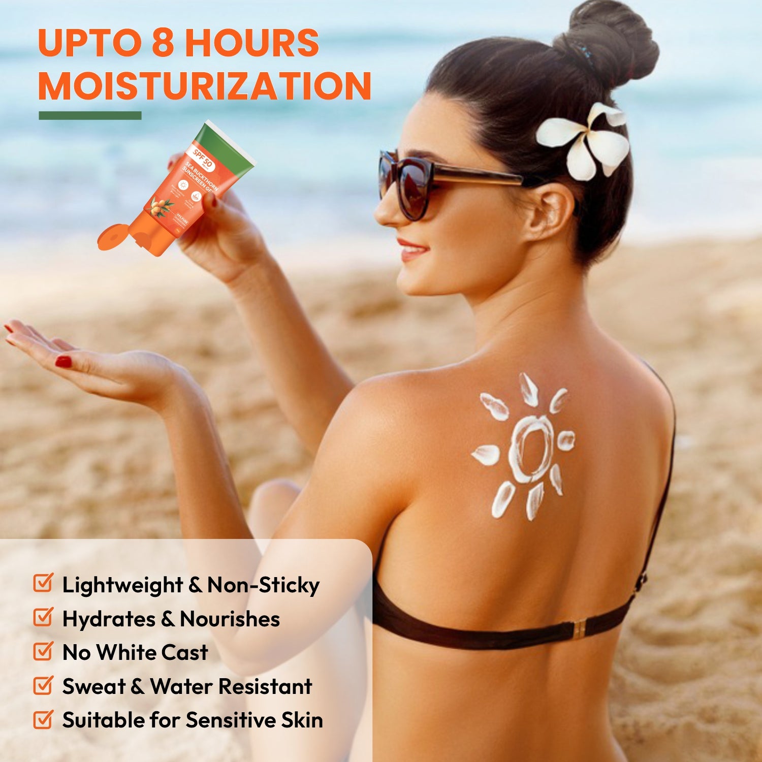 Mildcares SPF 50 PA+++ Sunscreen – Advanced Sun Protection for Every Day 80g